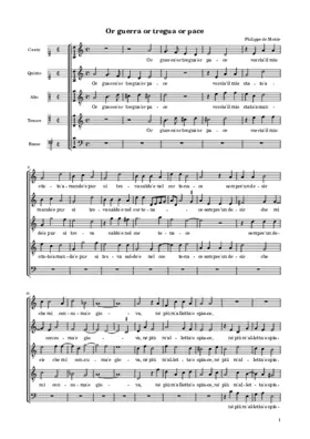 Or guerra or tregua or pace