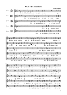 Onde tolse amor l'oro