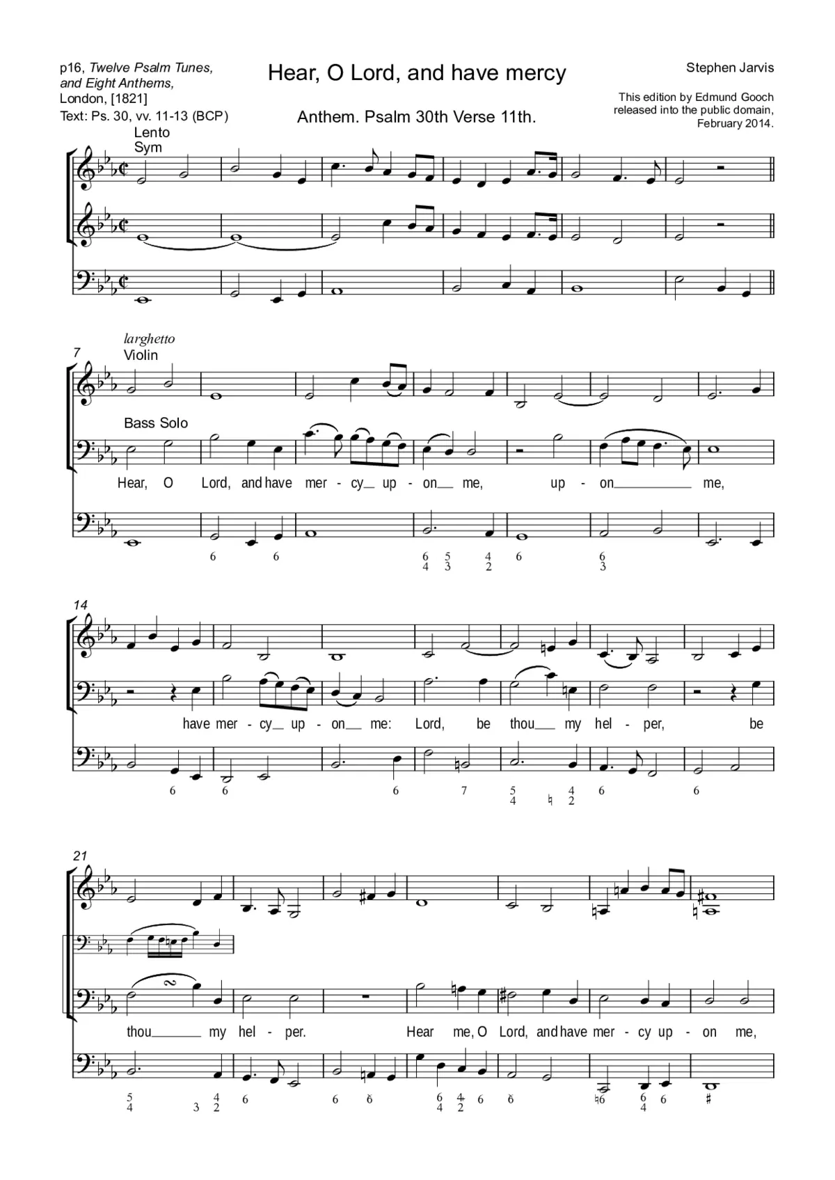 Hear, O Lord, and have mercy - Page 1