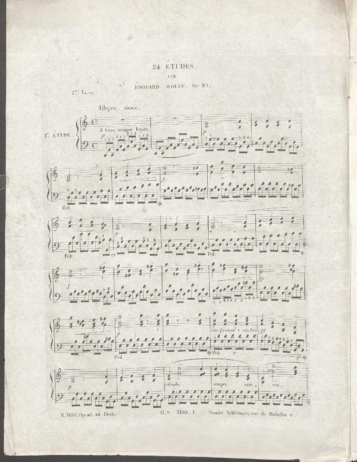 Nouvelles Études, Op.50 - Page 1