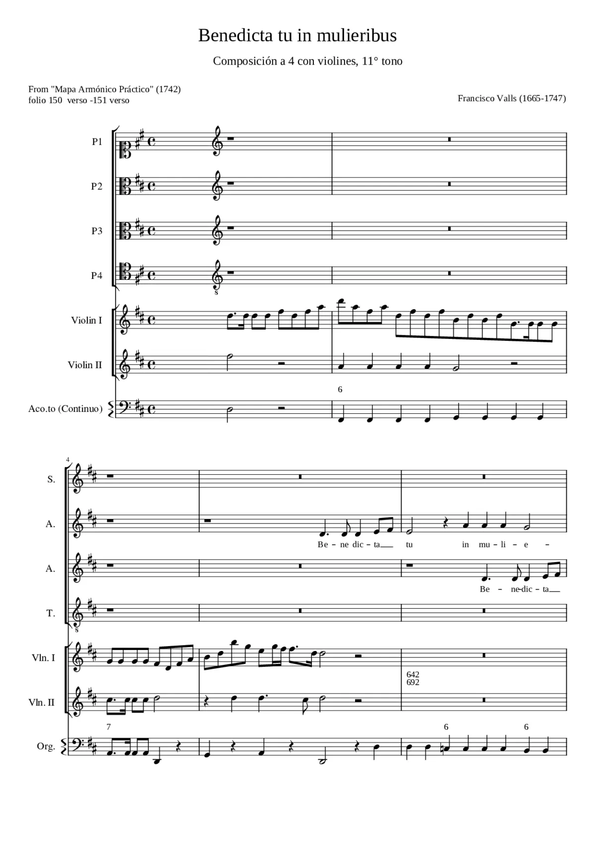 Benedicta tu in mulieribus II - Page 1