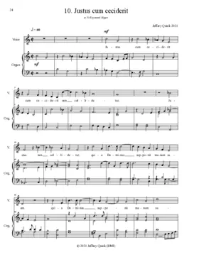 Justus cum ceciderit