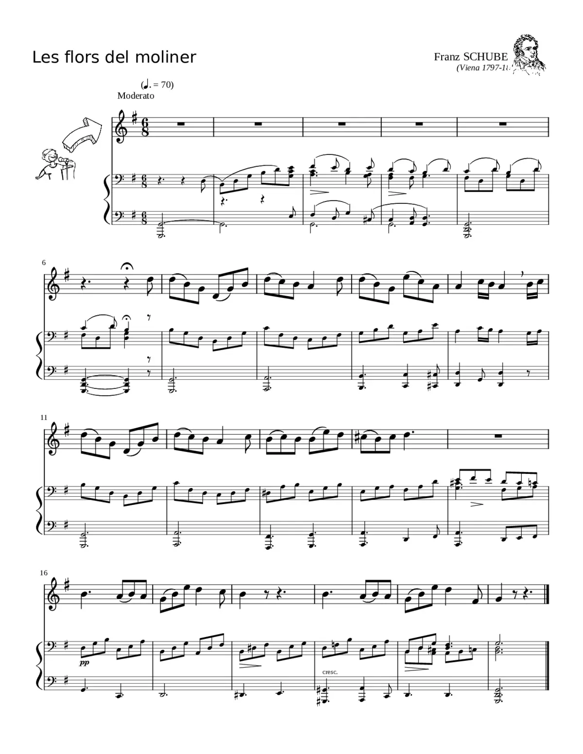 Les Flors del Moliner F. Schubert (Viena 1797-1828) - Page 1