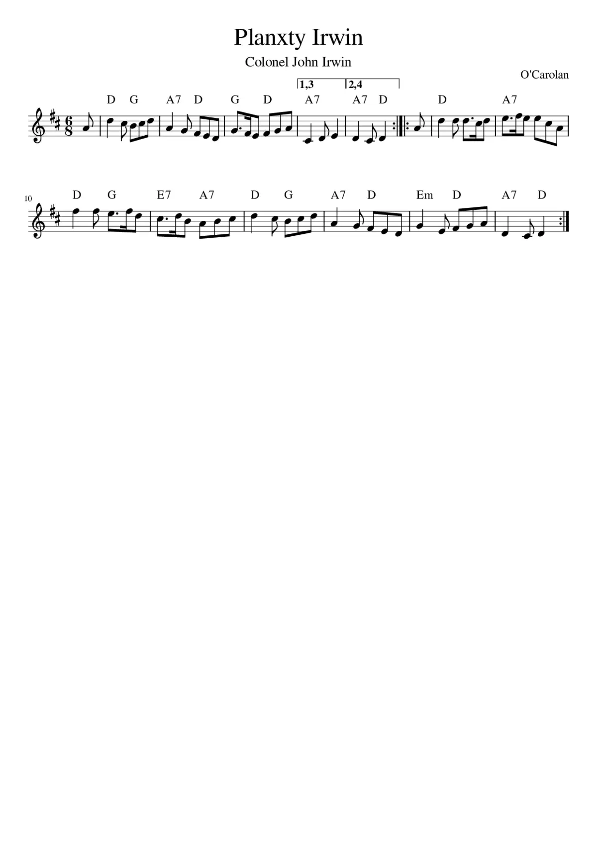 Planxty Irwin - Page 1