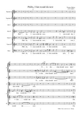 Phillis, I fain would die now