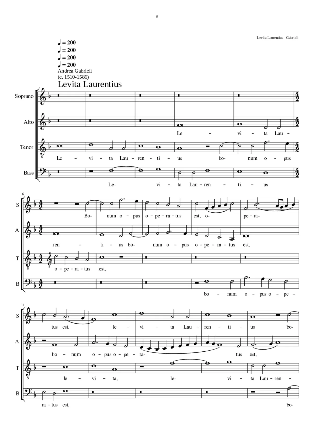Levita Laurentius - Page 1