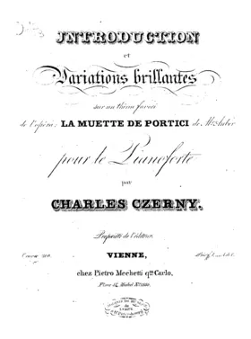 Introduction et variations sur 'La muette de Portici'
