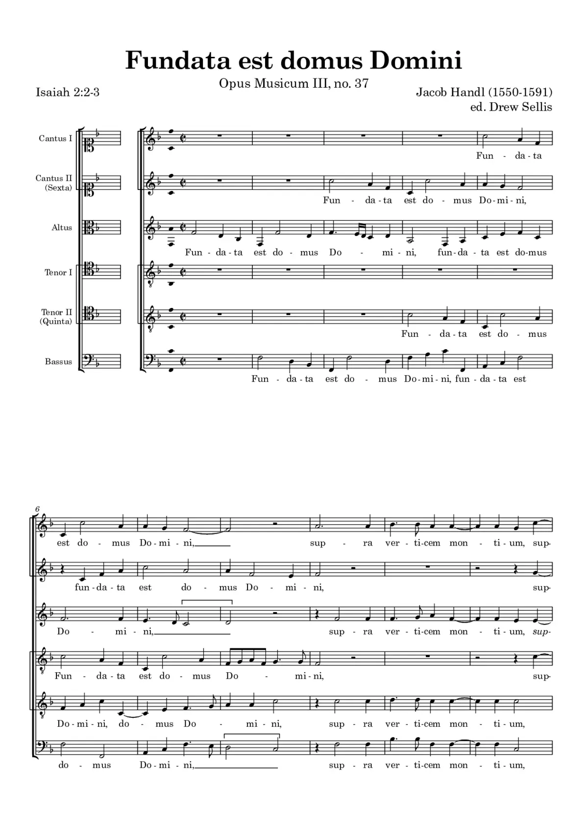 Fundata est domus Domini - Page 1