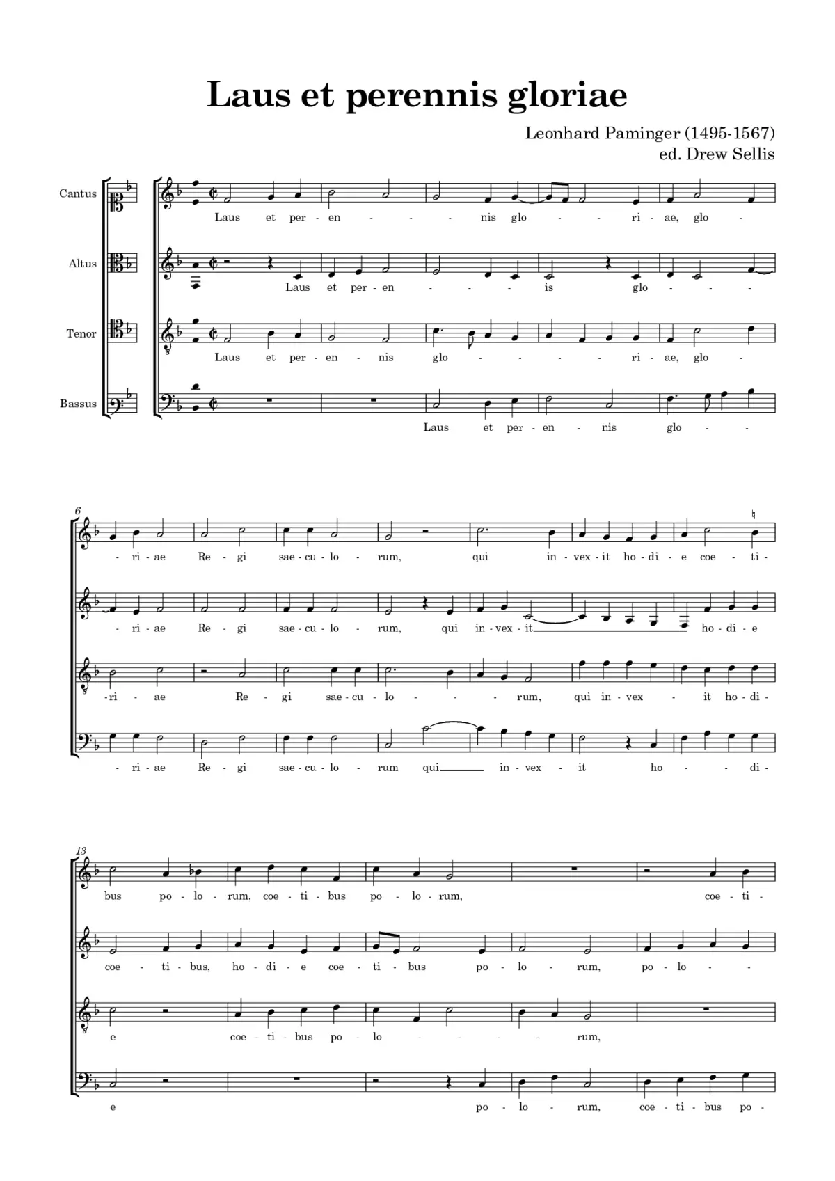 Laus et perennis gloriae - Page 1