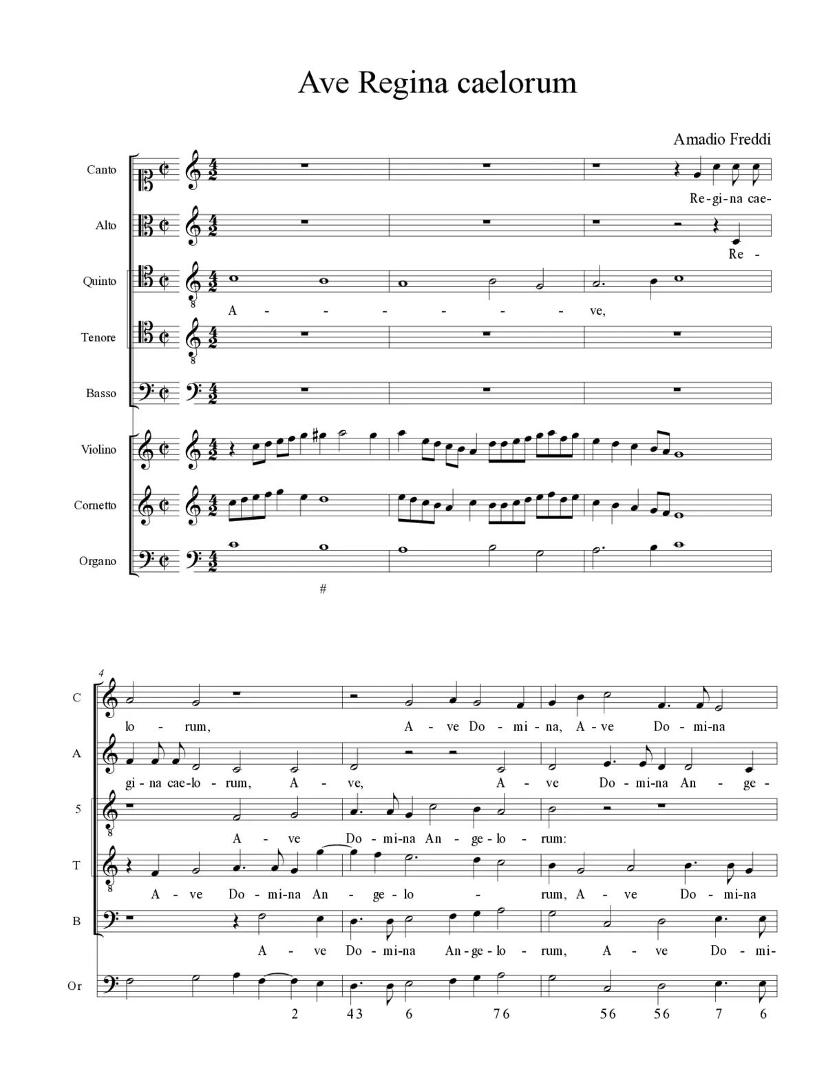 Ave Regina caelorum - Page 1
