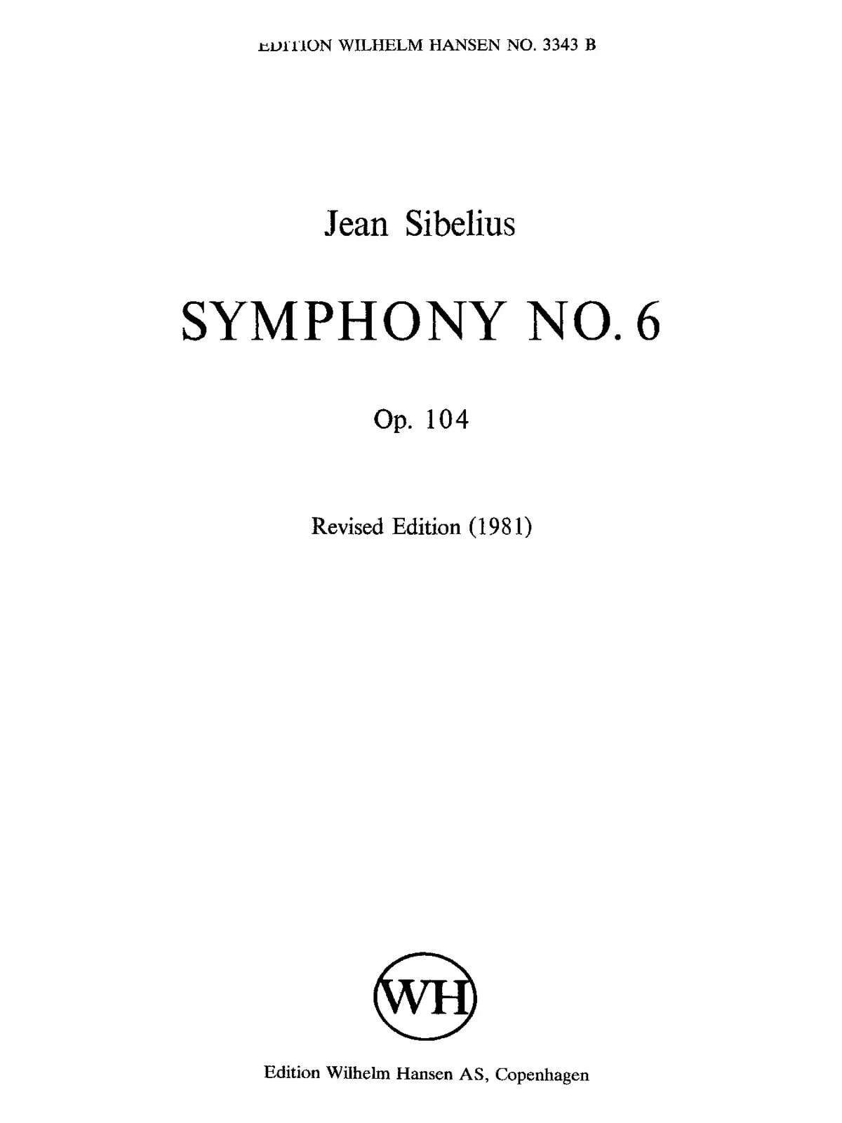 Symphony No.6 - Page 1