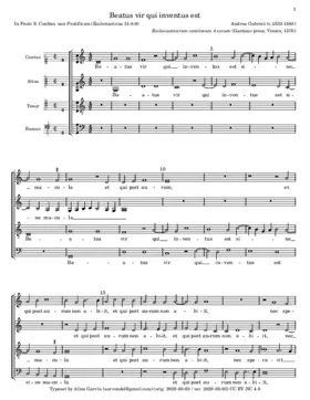 Beatus vir qui inventus est