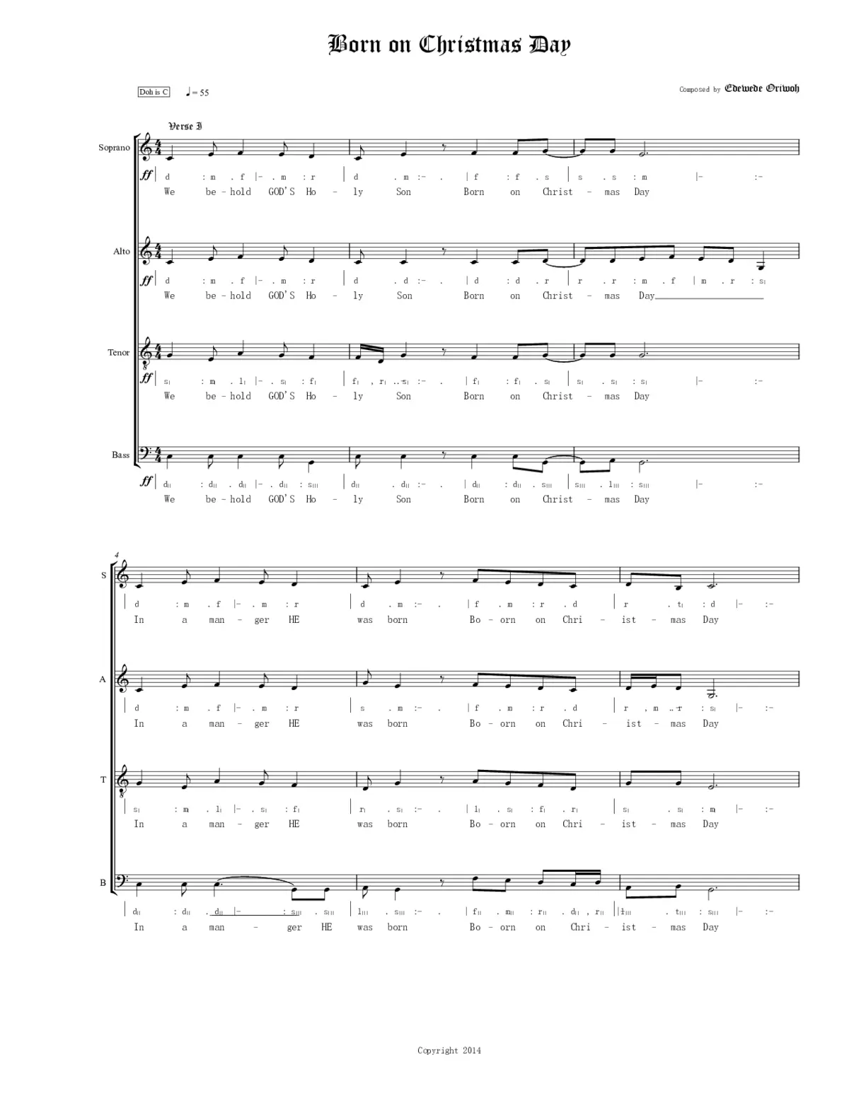 Born on Christmas Day - Page 1