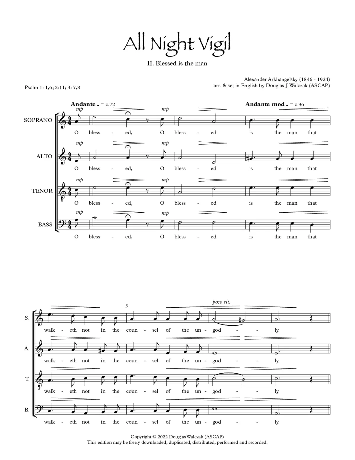 Blessed is the man - Page 1