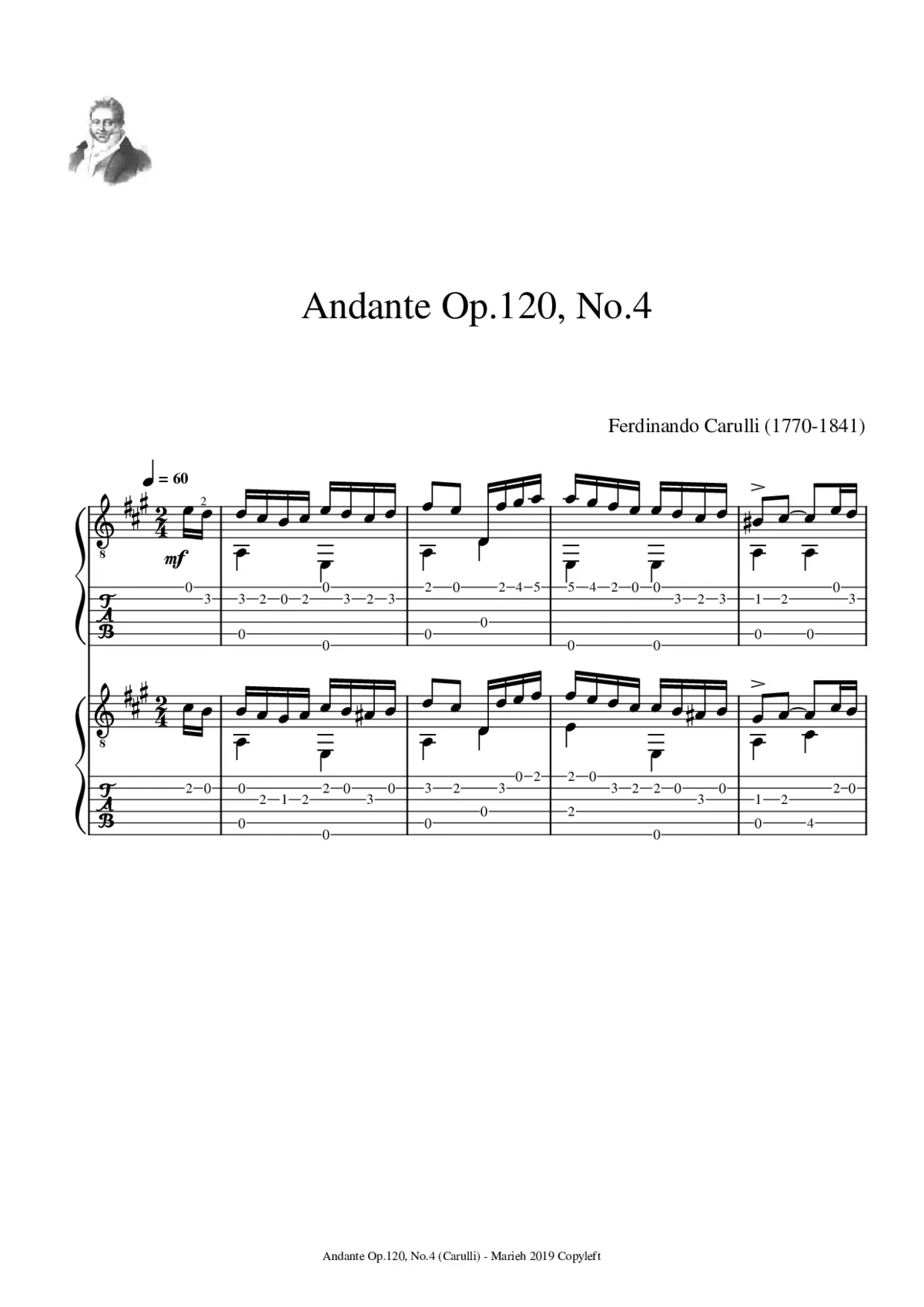 18 Morceaux Faciles et Progressifs Op.120 - Page 1