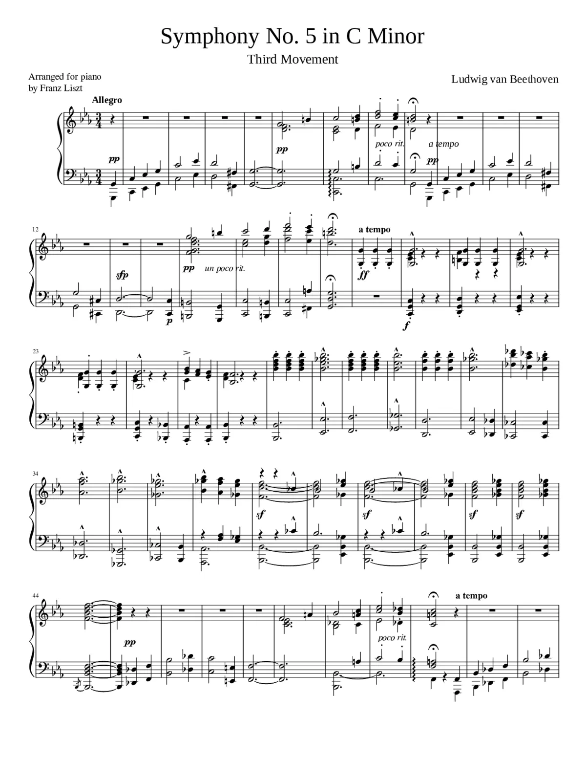 Symphony No.5 Op.67 - Page 1