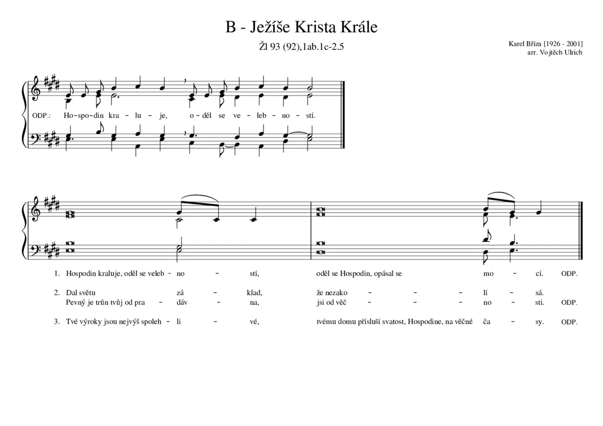 B - Ježíše Krista Krále - Page 1