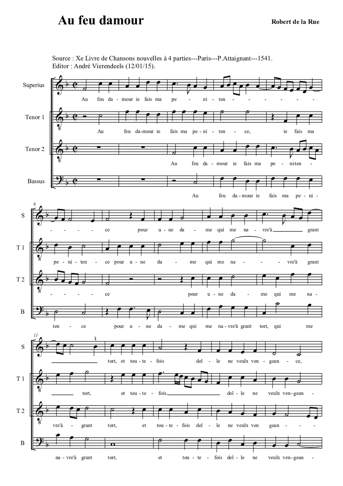 Au feu damour - Page 1