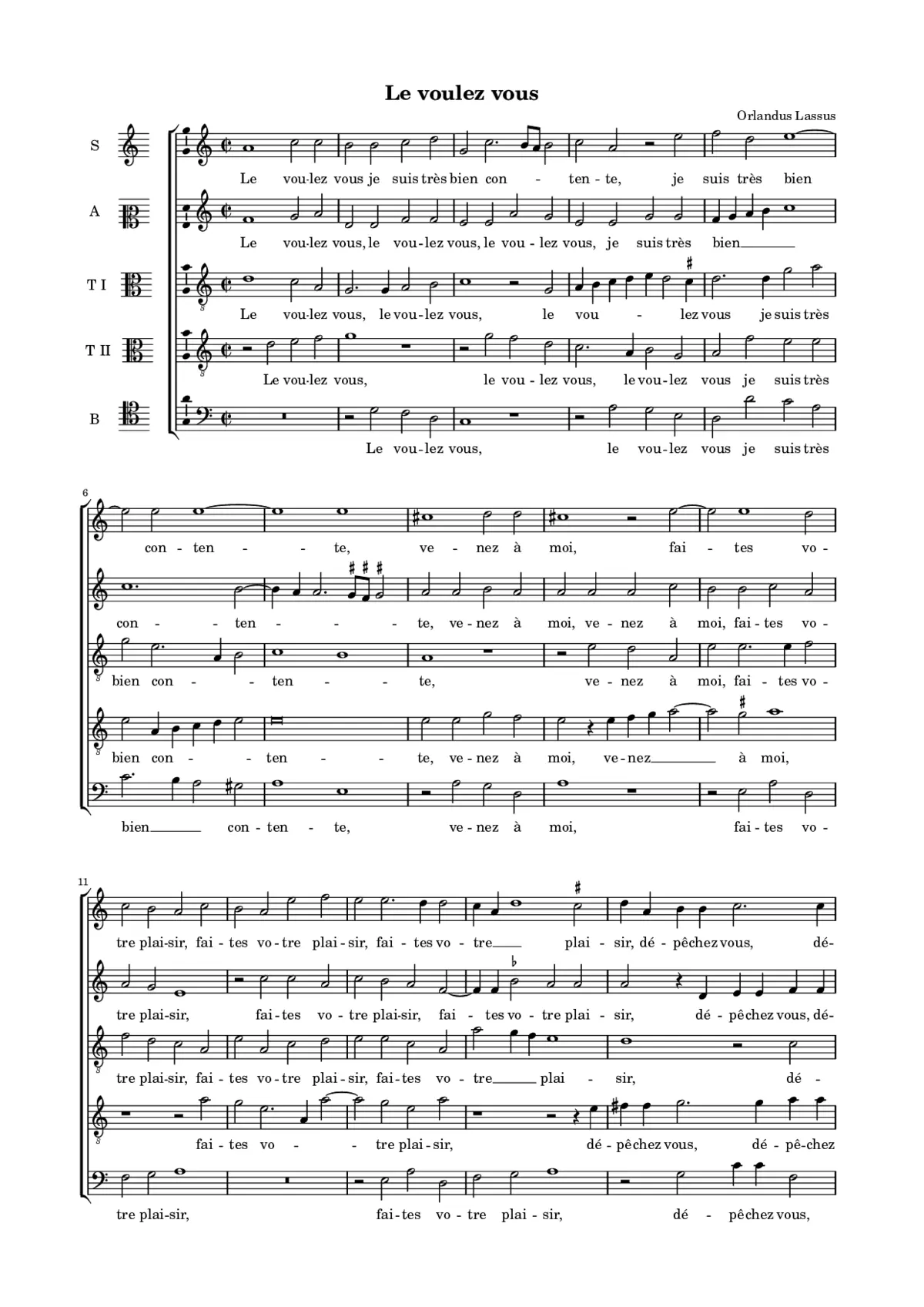 Le voulez vous - Page 1