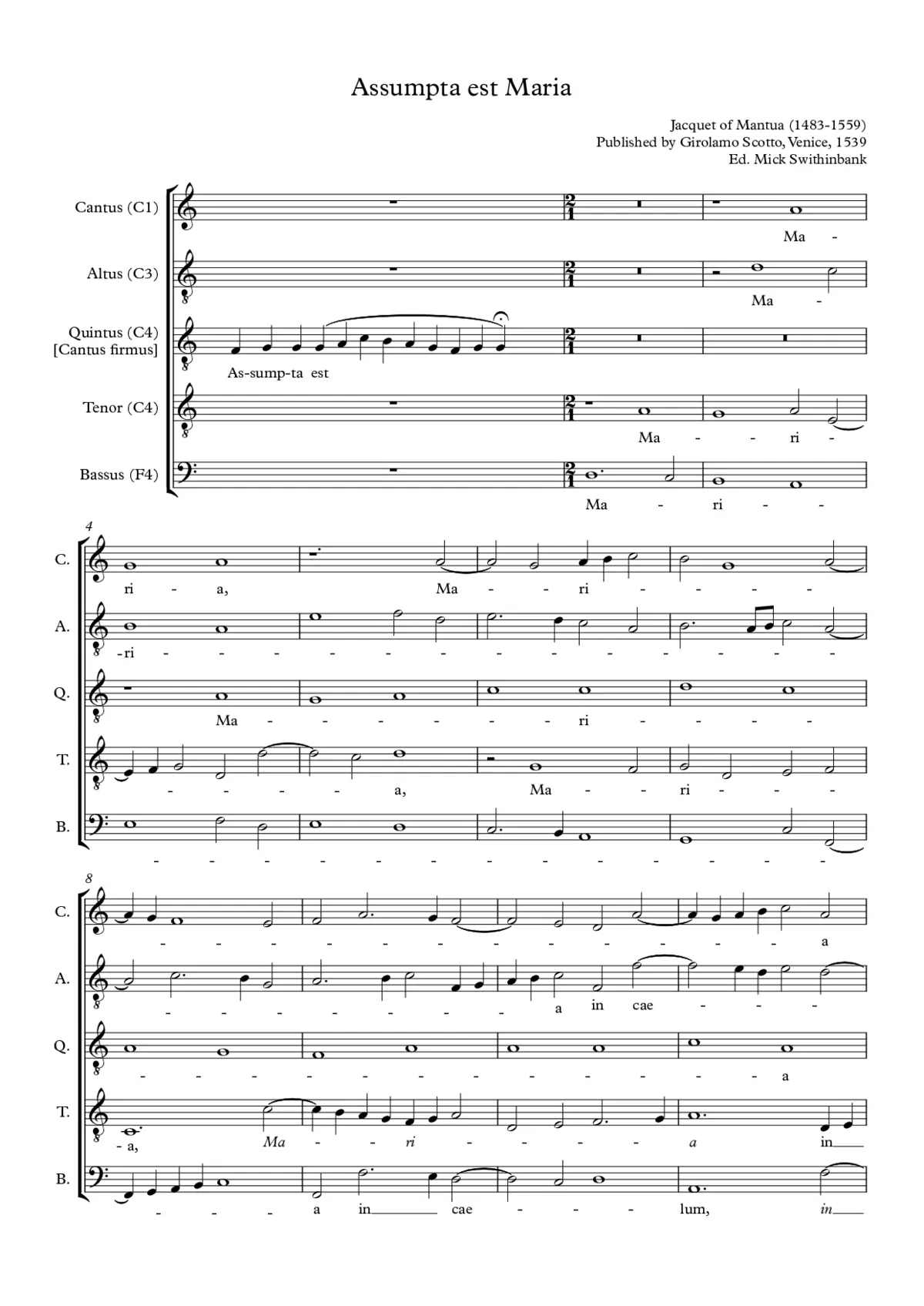 Assumpta est Maria - Page 1