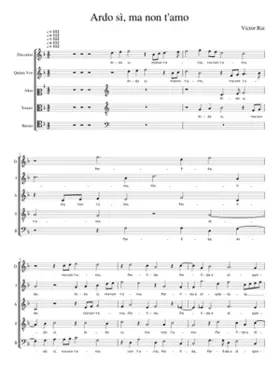 Ardo sì ma non t'amo