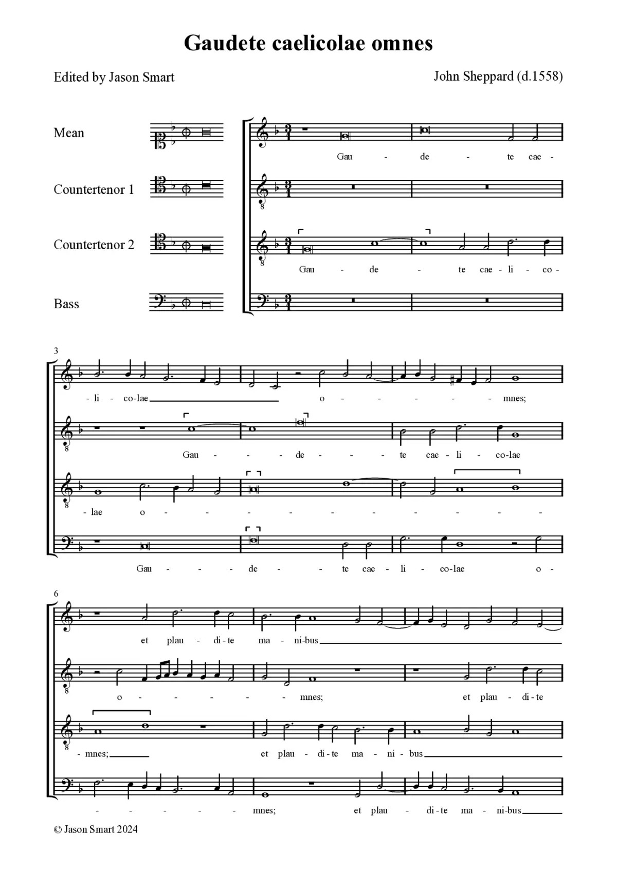 Gaudete caelicolae omnes - Page 1