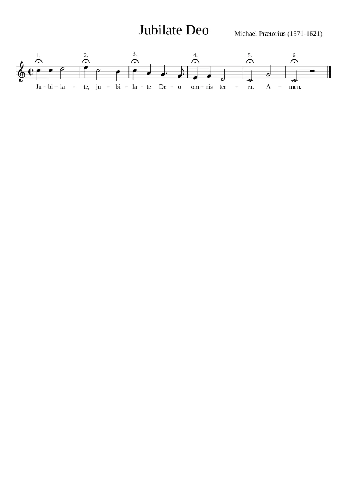 Jubilate Deo - Page 1