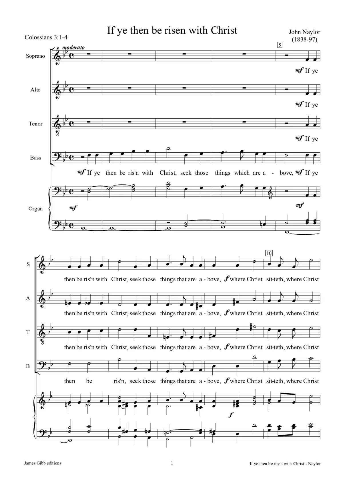 If ye then be risen with Christ - Page 1