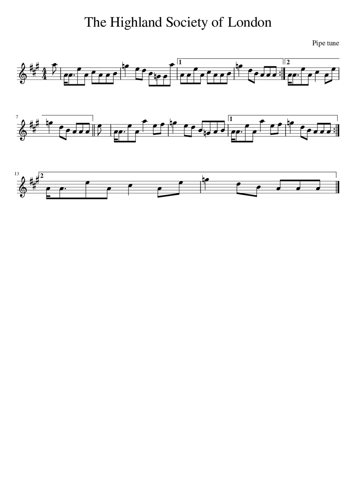 The Highland Society of London - Page 1