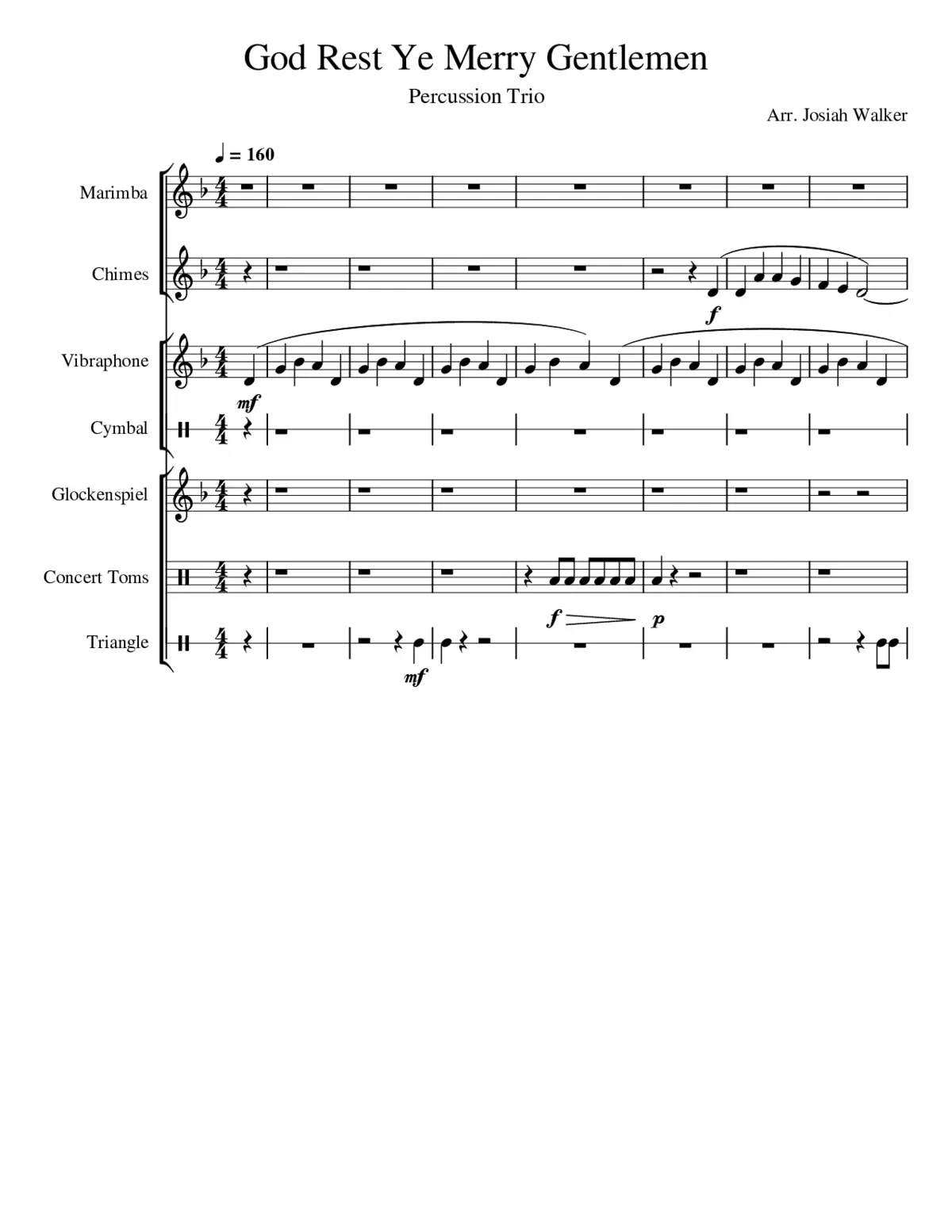 God Rest Ye Merry Gentlemen - Page 1