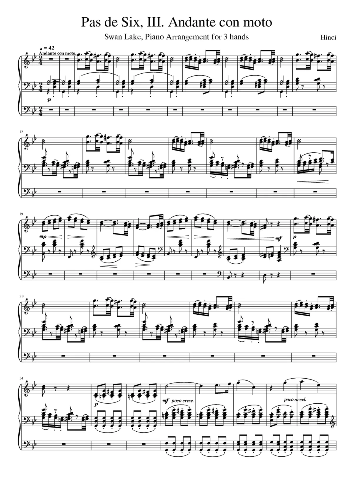 Swan Lake (ballet) Op.20 - Page 1