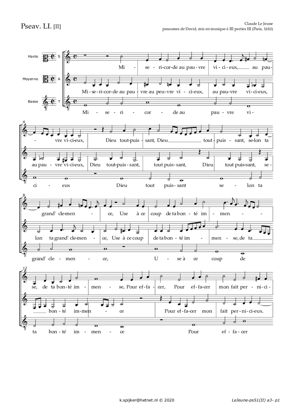 Misericorde au pauvre vicieux - II - Page 1