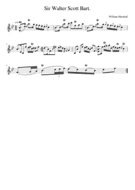 Sir Walter Scott Bart.