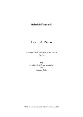 Der 130. Psalm
