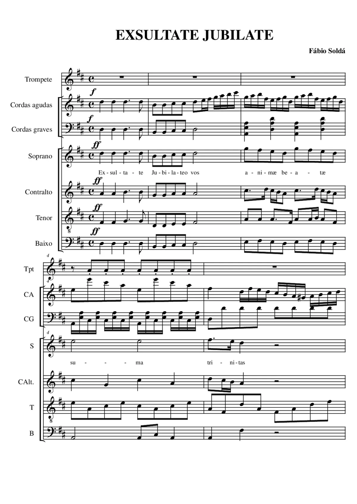 Exsultate, jubilate - Page 1