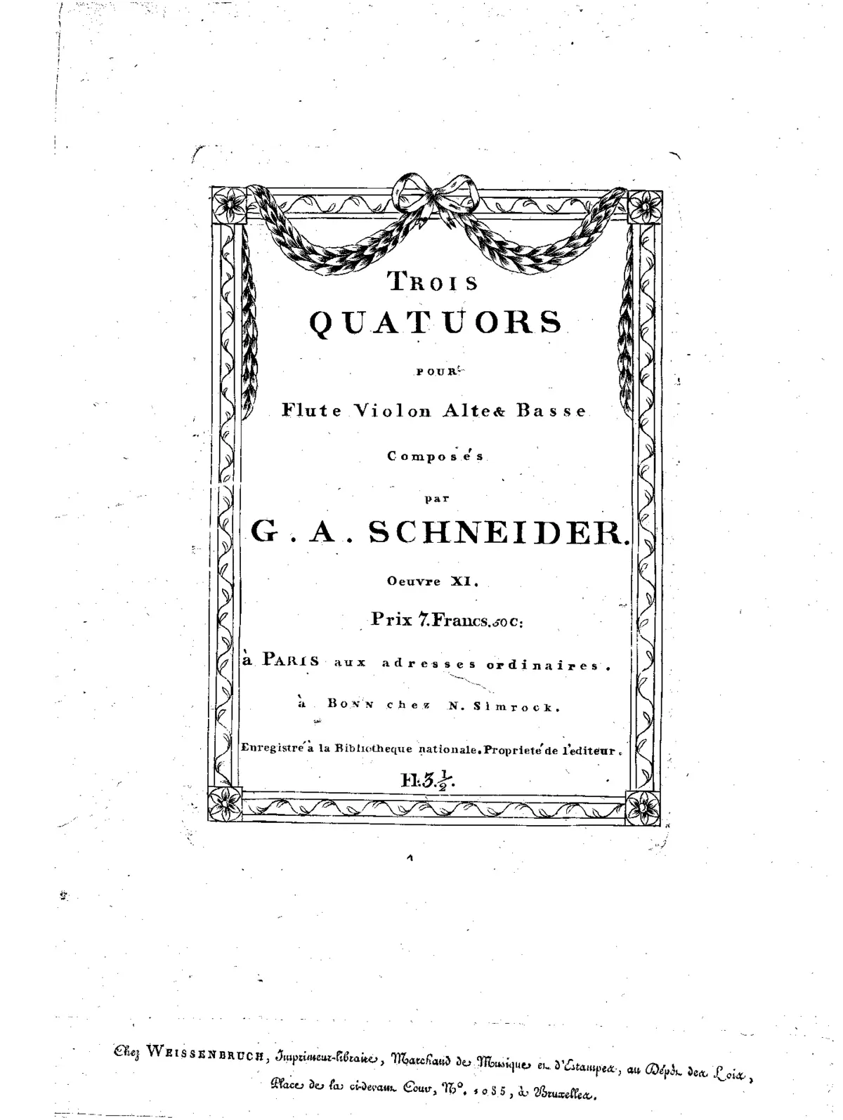 3 Quartets for Flute and Strings - Page 1