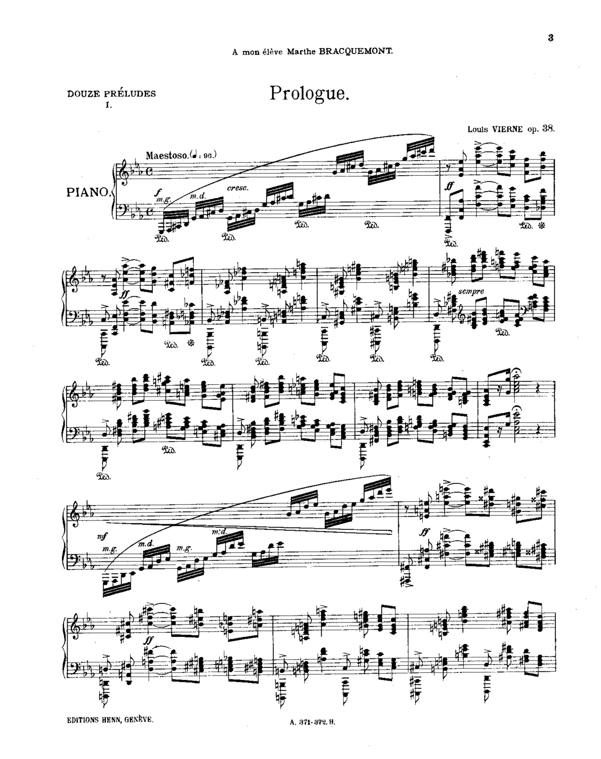 Douze Préludes - Page 1