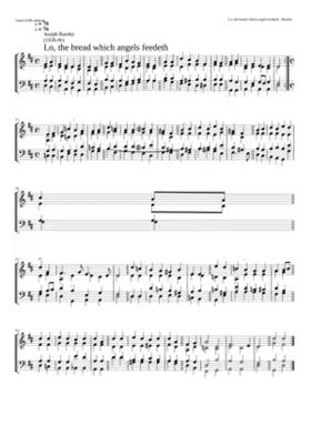 Lo the bread which angels feedeth