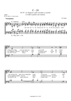 C - 28 : Psaume et Acclamation