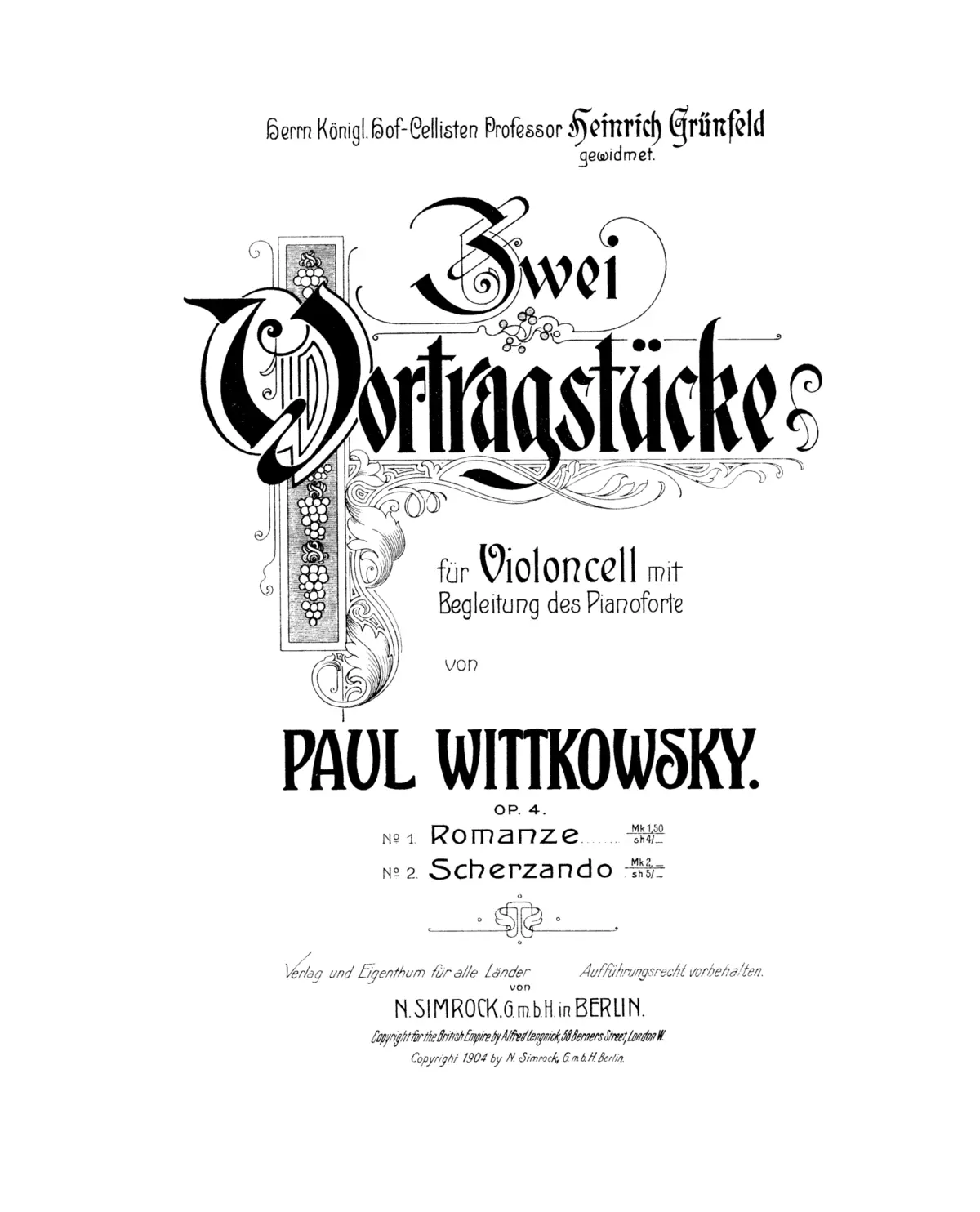 2 Vortragsstücke - Page 1