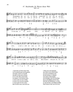 Beschränkt, ihr Weisen dieser Welt