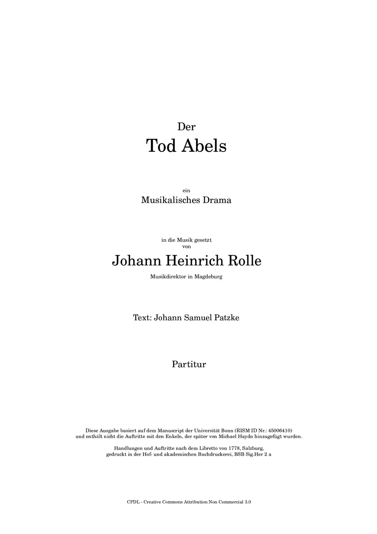 Der Tod Abels - Page 1