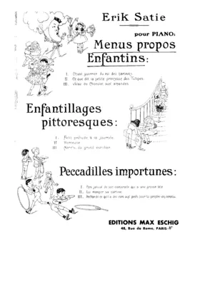 Menus propos enfantins