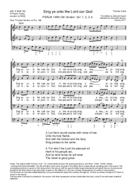 Sing ye unto the Lord our God