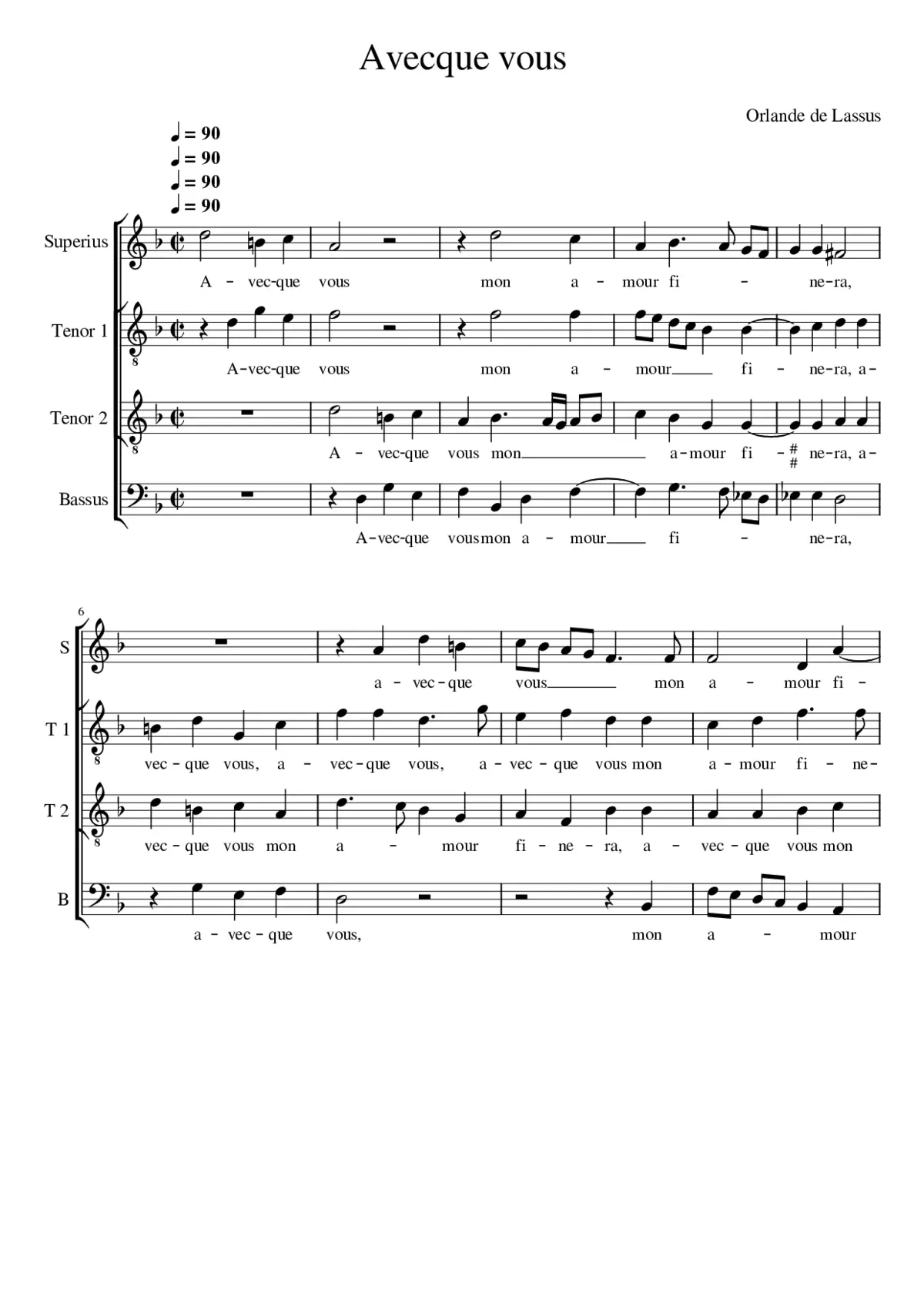 Avecques vous - Page 1