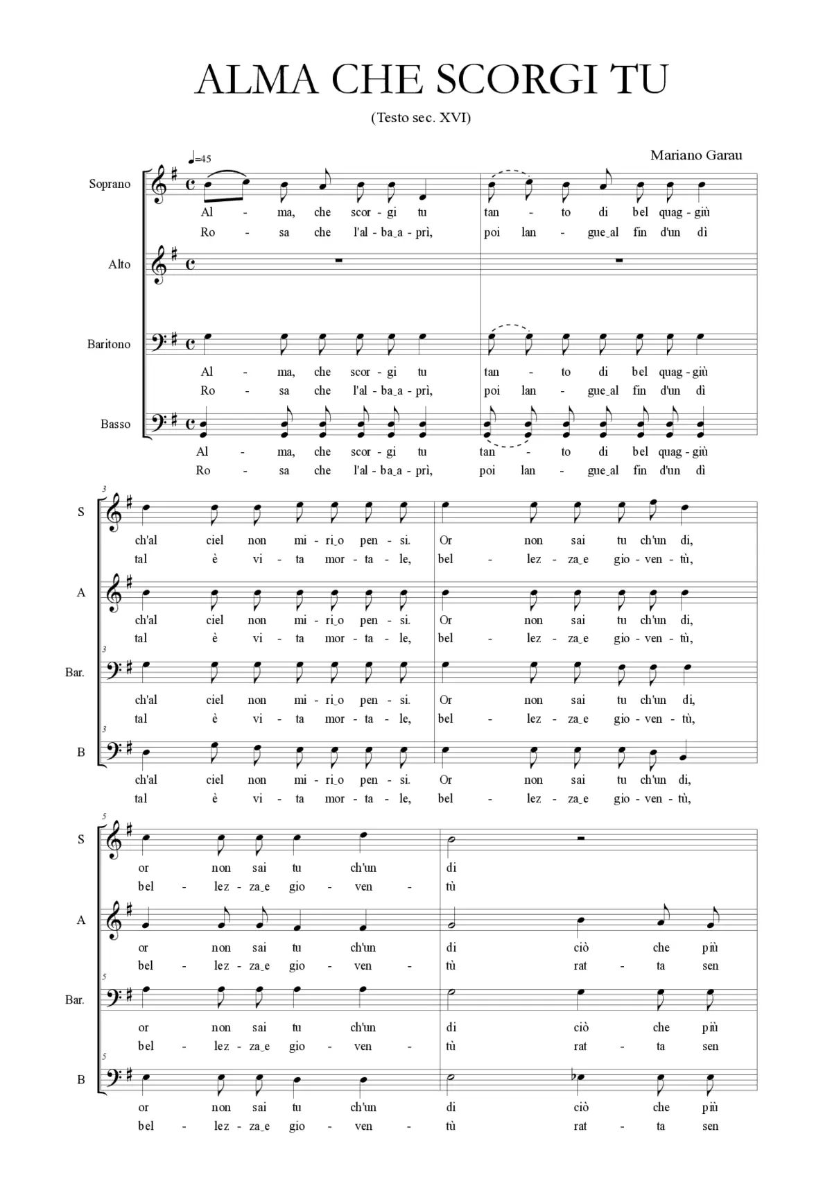Alma che scorgi tu - Page 1