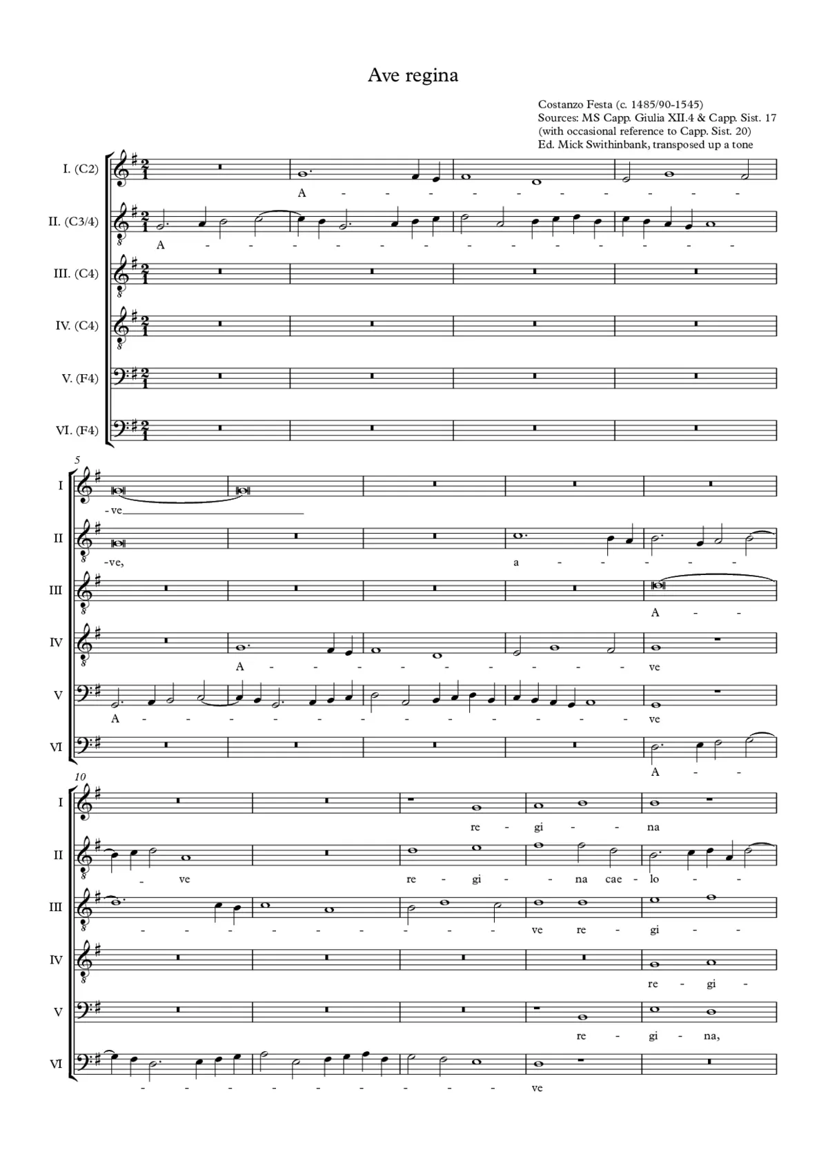 Ave regina - Page 1