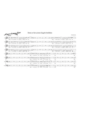 Denn er hat seinen Engeln befohlen MWV B 53