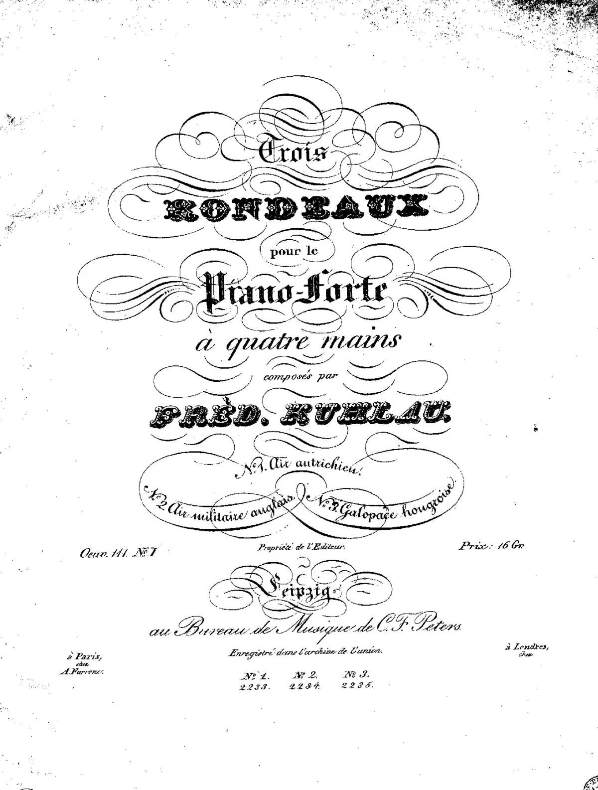 3 Rondos for Piano Duet - Page 1