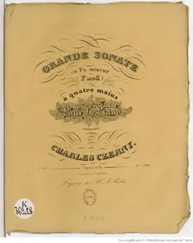 Grand Sonata in F minor for Piano 4-Hands